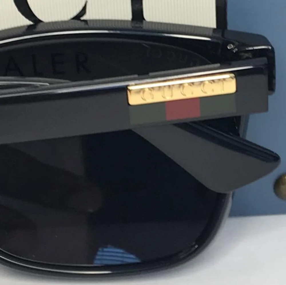 Authentic New Gucci Logo GG0746SA Sunglasses001 - Black - Grey